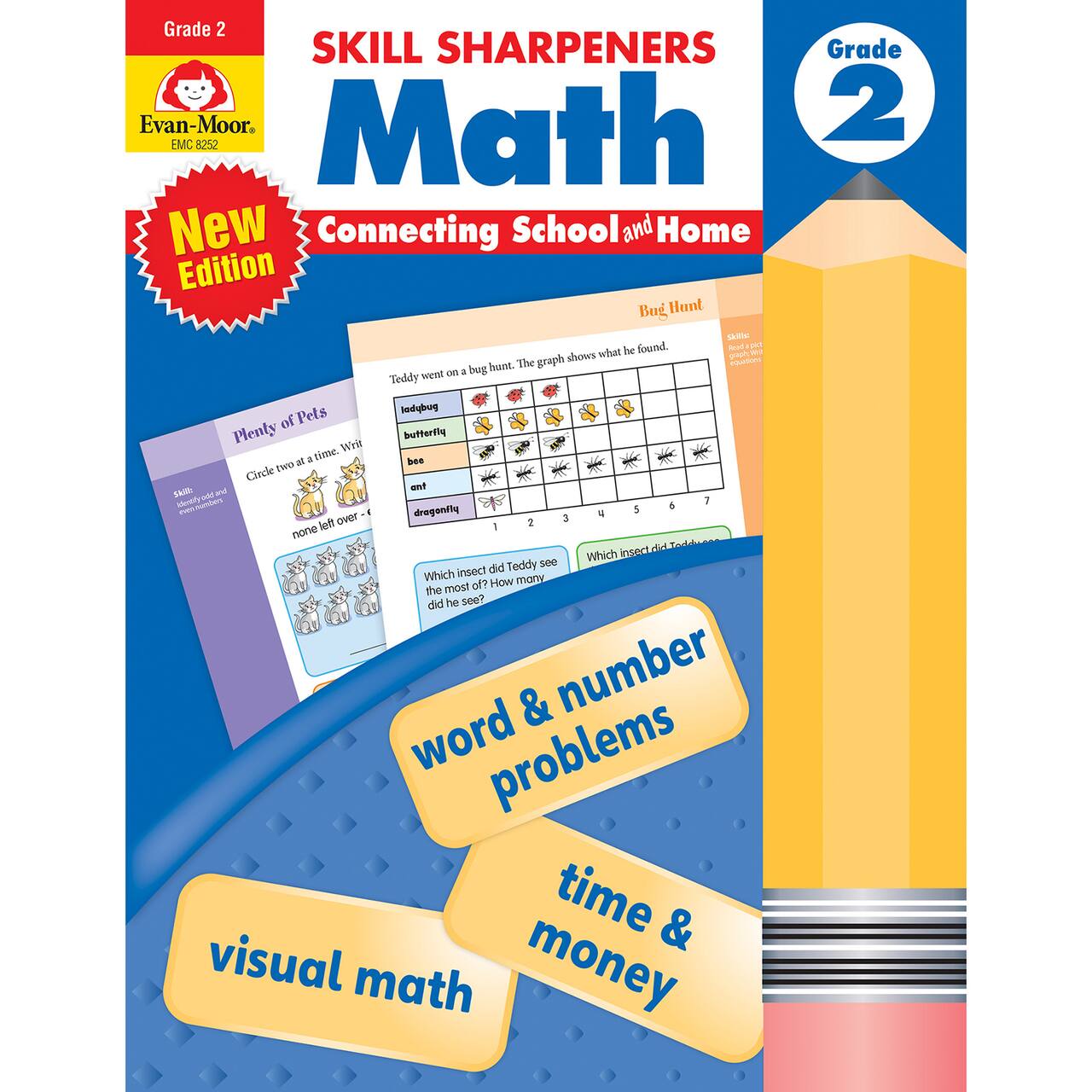 Evan-Moor Educational Publishers Skill Sharpeners: Math, Grade 2